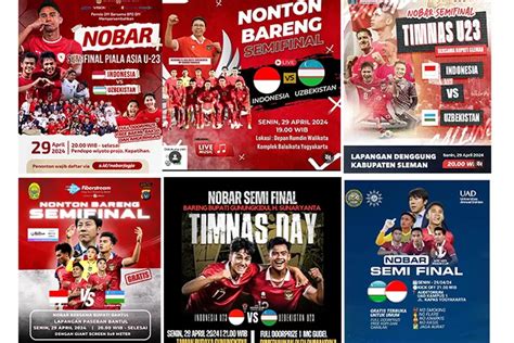 Ini 10 Lokasi Nonton Bareng Semifinal Piala Asia U 23 Antara Timnas U