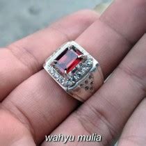 Batu Cincin Merah Garnet Asli Kode 791 Wahyu Mulia