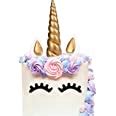 Unicorn Cake Topper Handmade Gold Unicorn Birthday Cake Topper