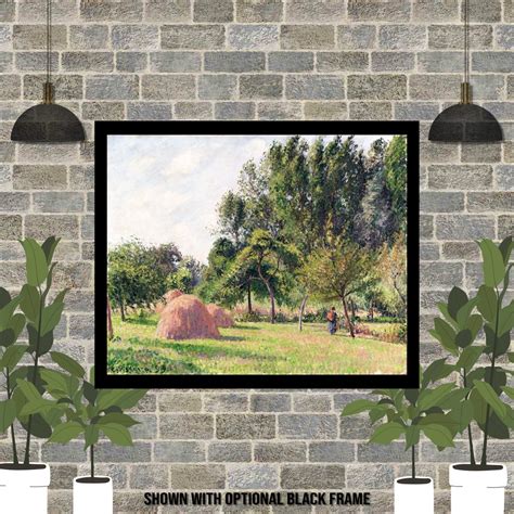 Haystacks Morning Éragny Art Print Camille Pissarro Artwork