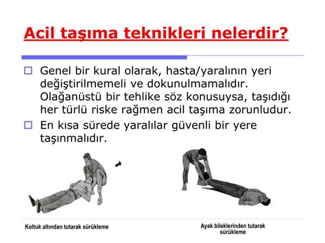 PPT 13 HASTA YARALI TAŞIMA TEKNİKLERİ PowerPoint Presentation free