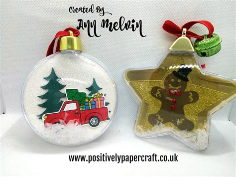 Positively papercraft: Easy Shaker Style Christmas Ornaments