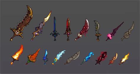 An Assortment Of Different Types Of Swords