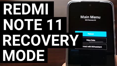 How To Boot The Xiaomi Redmi Note In Recovery Mode Youtube