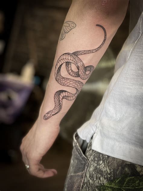 snake tattoos - the black hat tattoo