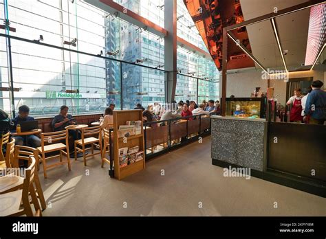 HONG KONG CIRCA DECEMBER 2019 Starbucks Coffee In Hong Kong Stock