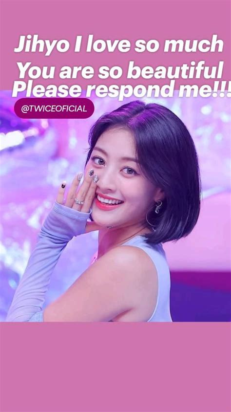 Jihyo I Love So Much You Are So Beautiful Please Respond Me Jihyo Twice Hairstyle