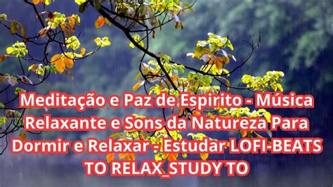 Medita O Paz De Espirito M Sica Relaxante Da Natureza Dormir E