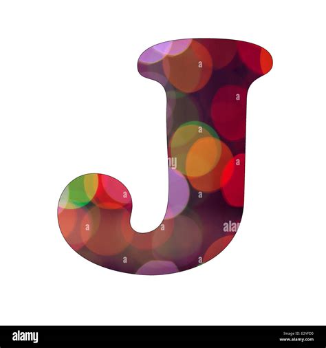 Capital Letter "J" of Bokeh Alphabet Stock Photo - Alamy