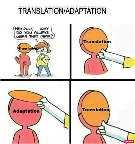 Translation Is Just Adaptation In Disguise Prove Me Wrong R Linguisticshumor