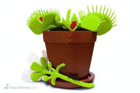 Sean Kenneys Art With Lego Bricks Venus Fly Trap