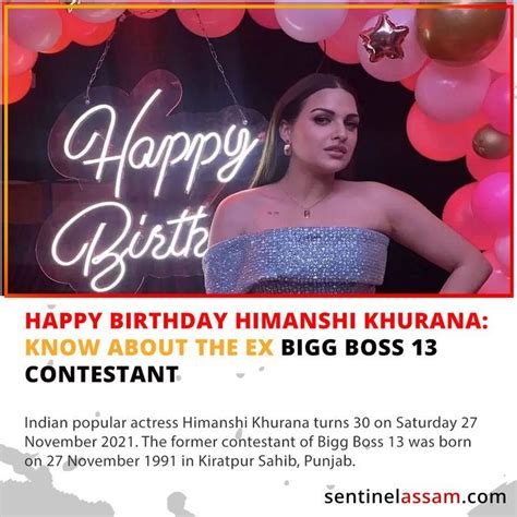 Happy Birthday Himanshi Khurana Know About The Ex Bigg Boss