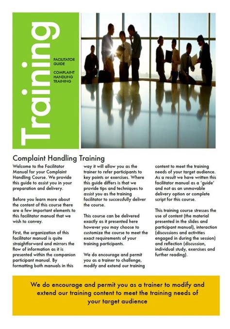 Complaint Handling Course Material By Oak Innovation