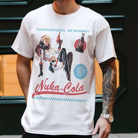 Retro Fallout Nuka Cola Graphic T Shirt Video Game Tee For Gamers TV