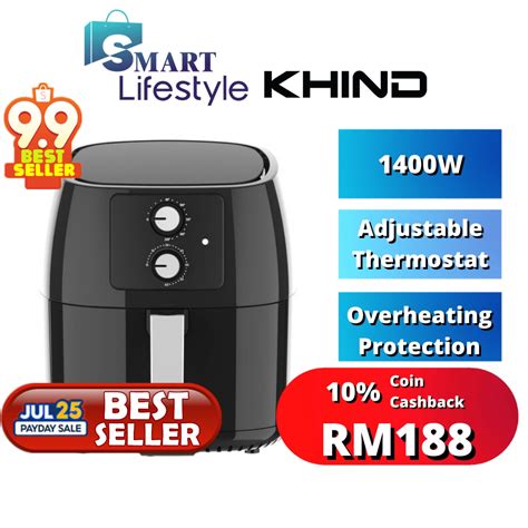 Khind Arf Air Fryer Arf Everyone Can Fry Healthy Air Fryer Arf