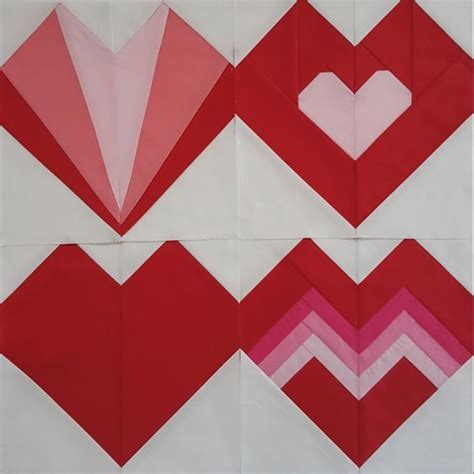 Paper Pieced Heart Pattern