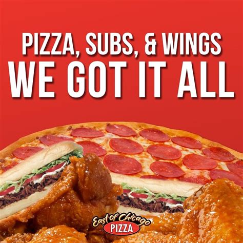 East Of Chicago Menus In Lisbon Ohio United States