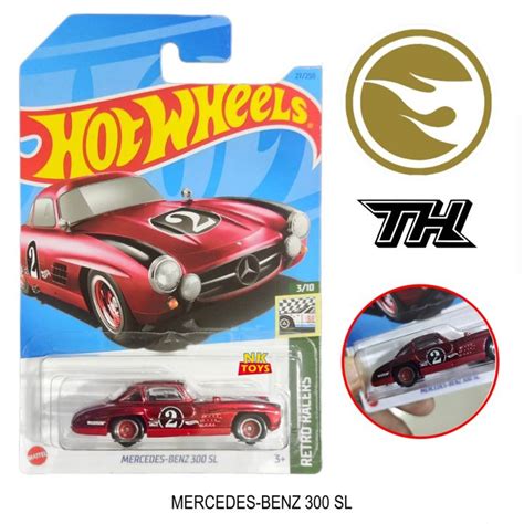 MERCEDES BENZ 300 SL STH SUPER TREASURE HUNT STH โมเดลรถเหลก Hot wheels ขแงแท โมเดลรถ