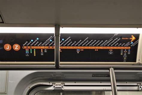 Mta New York City Subway R J Train Strip Map Around The Horn