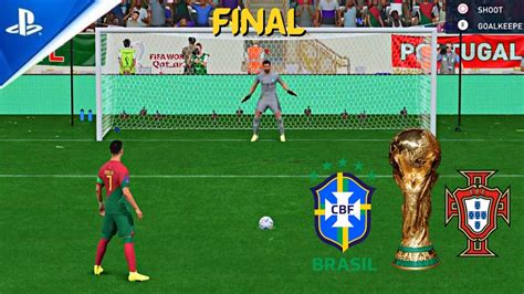 Brazil Vs Portugal Fifa World Cup Final Penalty Shootout Fifa 23 4k Youtube