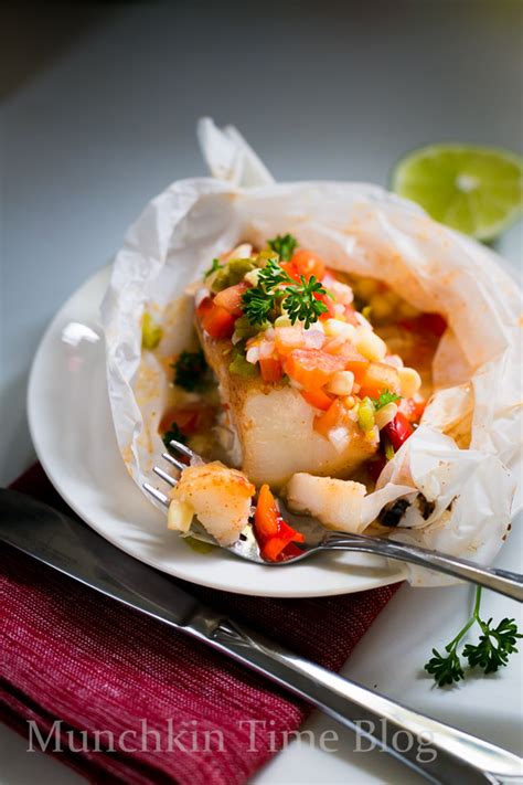 Oven Baked Alaskan Cod Parcels With Roasted Vegetables