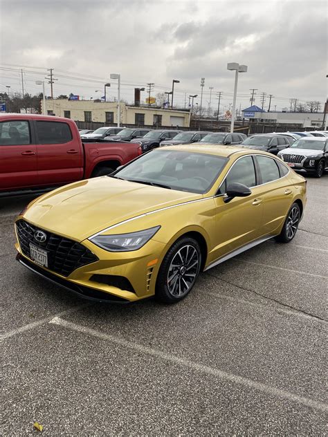 My New 2020 Hyundai Sonata In Glowing Yellow Rhyundai