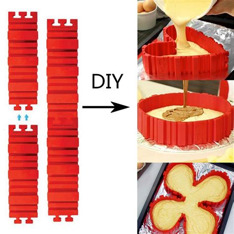 Chef Tools Diy Cake Mold 4 Pcs For Cakes Pizza Pastry And More