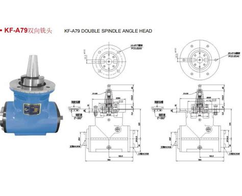 Cnc Double Spindle Angle Milling Head Kf A For Milling Machine