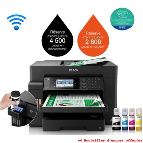 IMPRIMANTE JET D ENCRE EPSON ECOTANK L15150 4EN1 A3 COULEUR WI FI