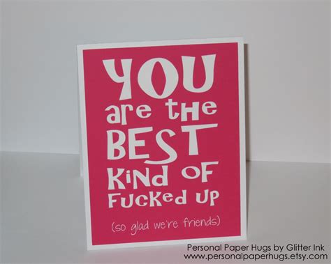 Funny Friendship Card Funny Card For Friend Funny Best