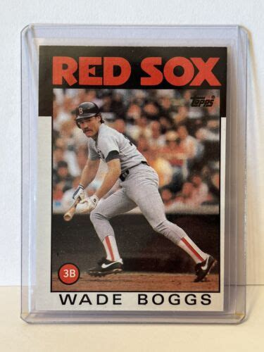 Topps Wade Boggs Boston Red Sox Baseball Card B Ebay