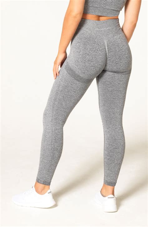 Define Seamless Scrunch Leggings Grey Marl V3 Apparel