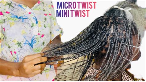 HOW TO DIY TWIST Dry Natural Hair Protective Style Minitwist