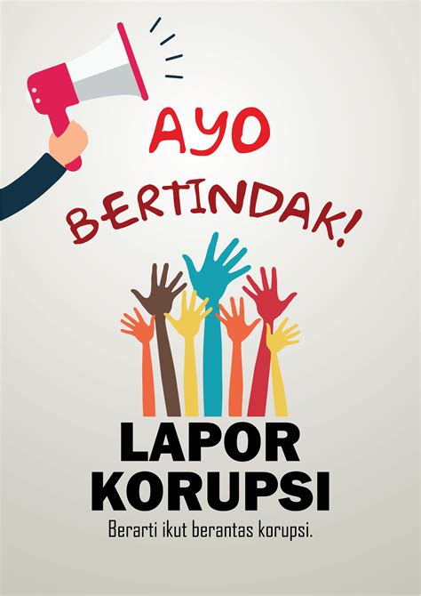 Cara Gambar Poster Anti Korupsi Poster Pendidikan Anti Korupsi