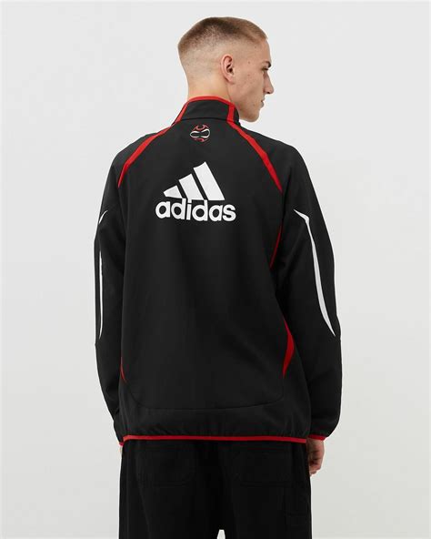 Adidas Manchester United Teamgeist Woven Jacke Black Mens Track Jackets Adidas