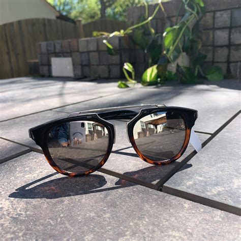 New York And Company Womens Brown And Black Sunglasses Depop