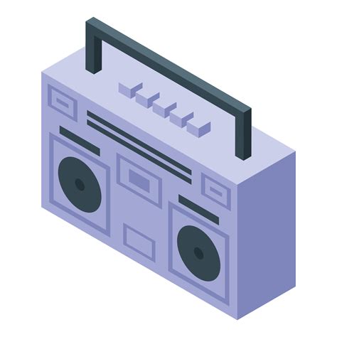 Modern boombox playing music with buttons and speakers 49524716 Vector