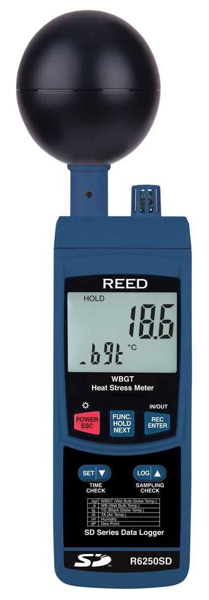 ProSource Scientific Reed R6250SD Data Logging Heat Stress Meter