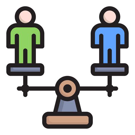 equality equal balance civil humanity human rights icon