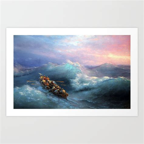 Shipwreck By Ivan Aivazovsky Art Print By Beautiful For You Society