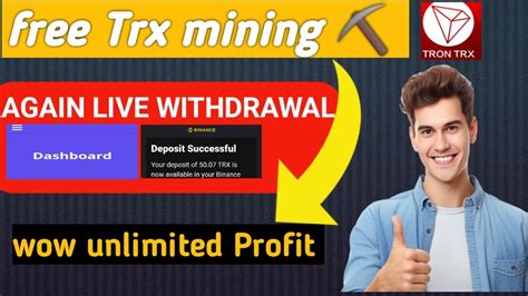 Trx Withdrawal Update New Tron Mining Site 2023 Trx Mining Site