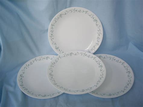 Four Vintage Corning Corelle Country Cottage Dinner Plates Etsy