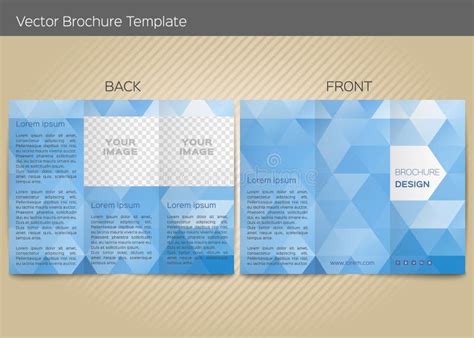 Vector Template for Leaflet Stock Vector - Illustration of booklet ...