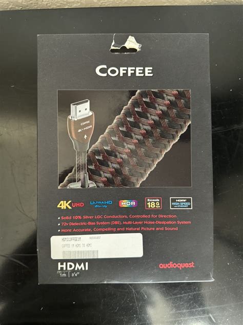 Audioquest Coffee M Ft Ultra Hd Hdmi Cable Ebay