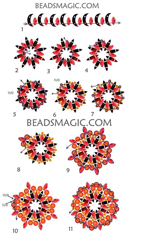 Free Bead Pattern For Pendant Lorena Beads Magic