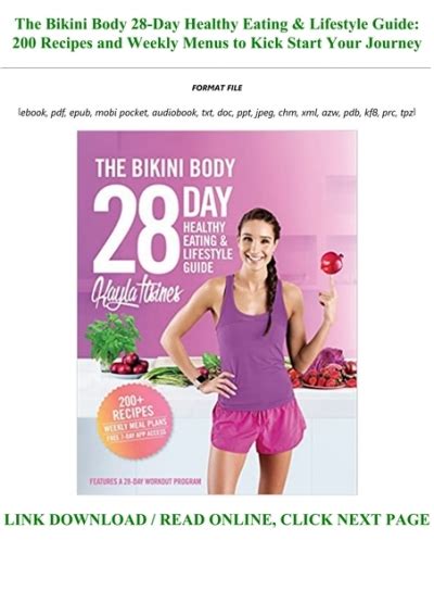 ~ Free Download The Bikini Body 28 Day Healthy Eating And Lifestyle Guide