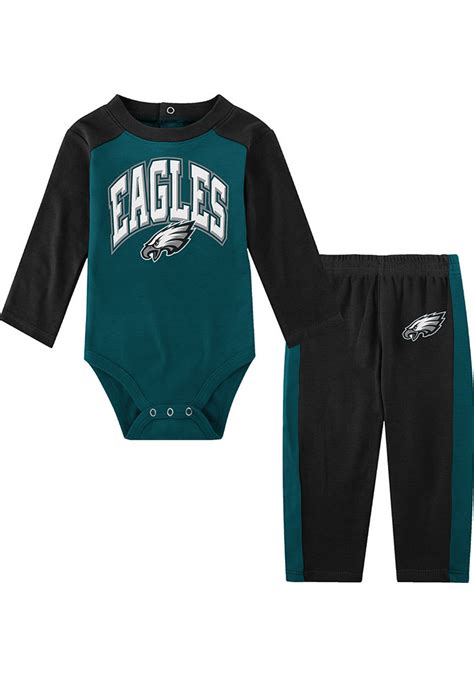 Philadelphia Eagles Infant Teal Rookie Of The Year Top And Bottom Set