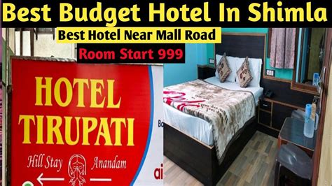 Shimla Best Budget Hotel Hotel Under 999 Cheapest Hotel In Mall Road