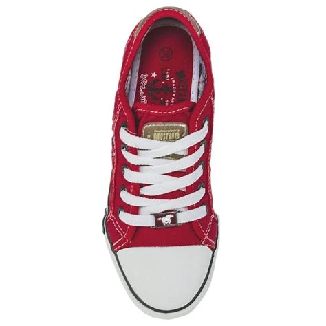 Sneakers Aus Stoff Mustang 32C027 Rot Eschuhe De