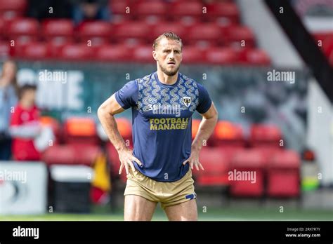 Joe Lewis Of Afc Wimbledon Warms Up Before The Sky Bet League 2 Match